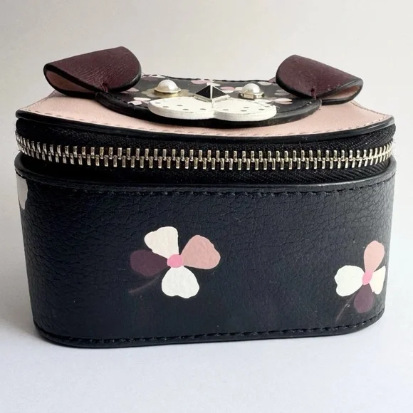 KATE SPADE Floral Cherrywood Puppy Dog Travel Jewelry Box - Picture 10 of 16